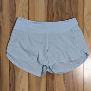 EUC! Lululemon Speed Up Shorts In Light Blue Size 8